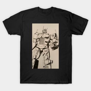 Optimus Primer on white background T-Shirt